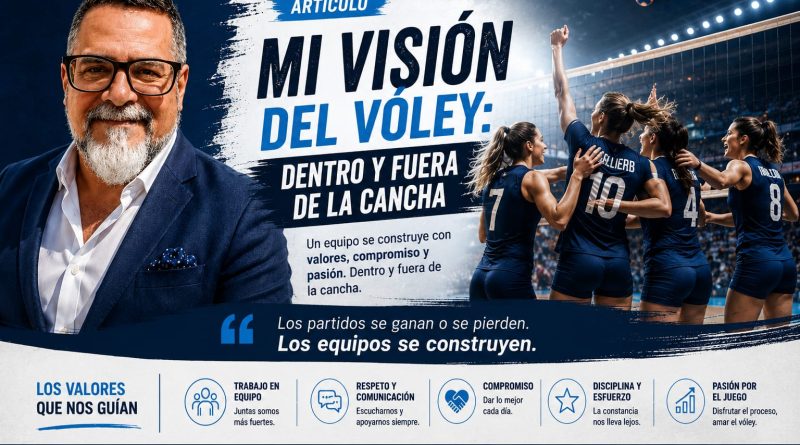 UN EQUIPO NO SE FORMA SOLO JUGANDO AL VOLEY